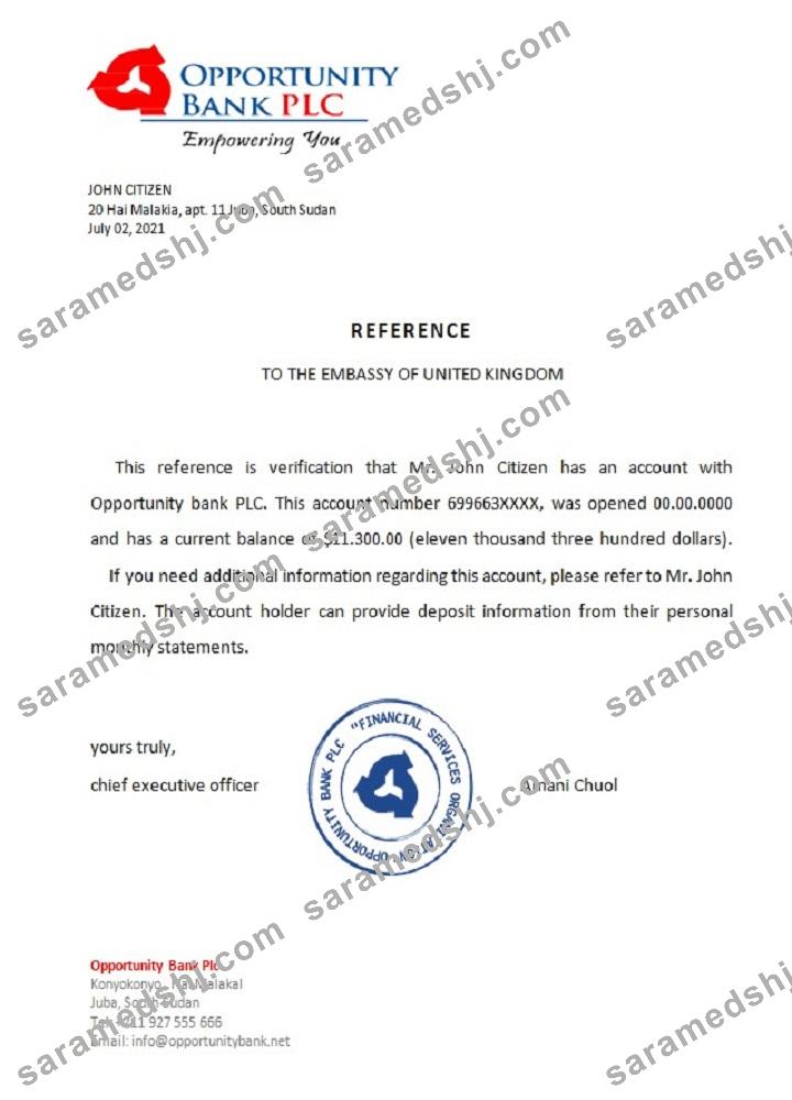 South Sudan_Opportunity bank_reference